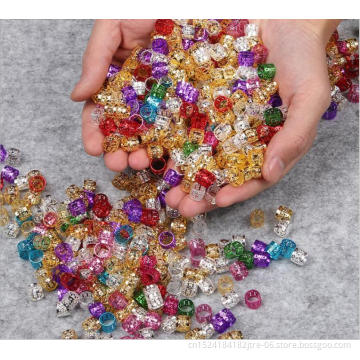 hair beads for synthetic braid hair decoration accessories, dreadlocks braiding hair cuffs